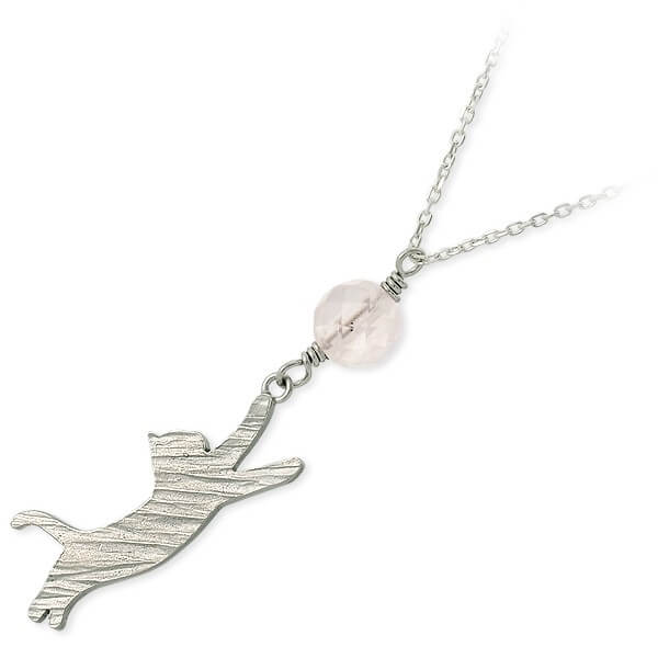 Blue Cat シルバーネックレス