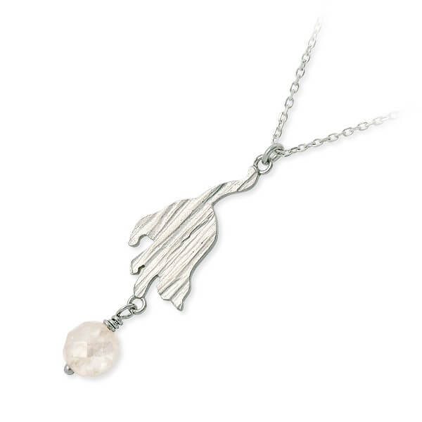 Blue Cat シルバーネックレス