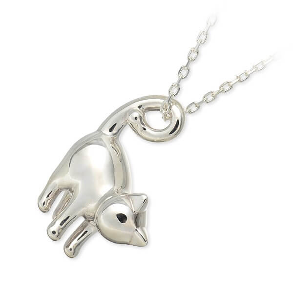 Blue Cat シルバーネックレス