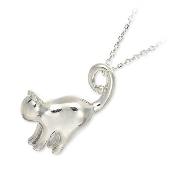 Blue Cat シルバーネックレス