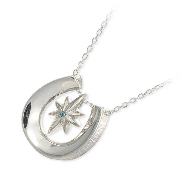 Blue Cat シルバーネックレス