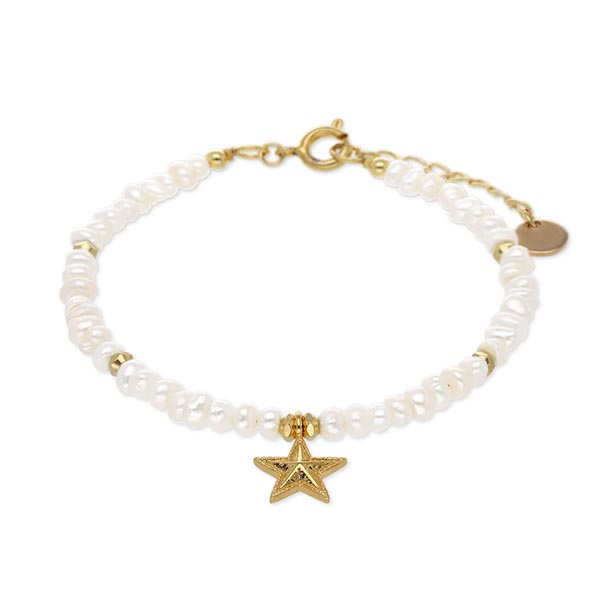 SAINTS 淡水パールブレスレット