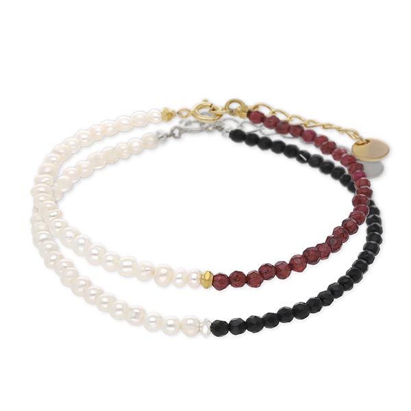 SAINTS 淡水パールペアブレスレット