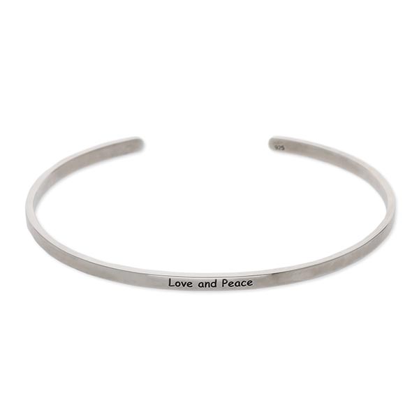 SAINTS シルバーバングル