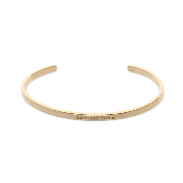 SAINTS シルバーバングル