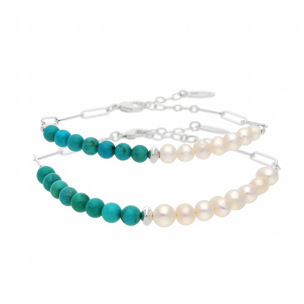 SAINTS 淡水パールペアブレスレット