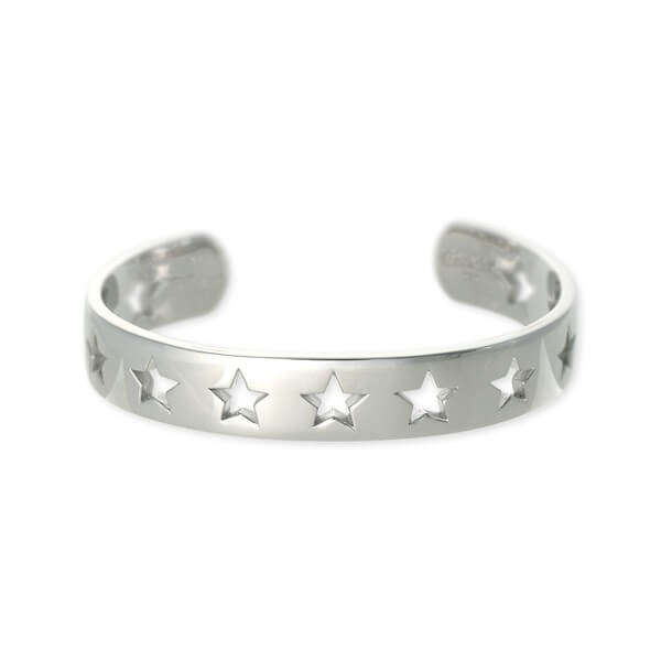 SAINTS シルバーバングル