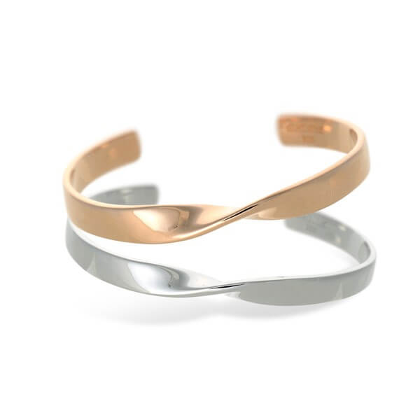 SAINTS ペアシルバーバングル