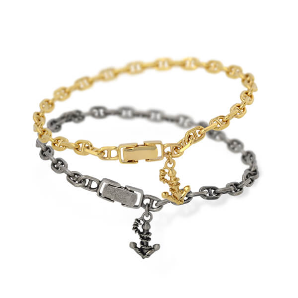 SAINTS シルバーペアブレスレット