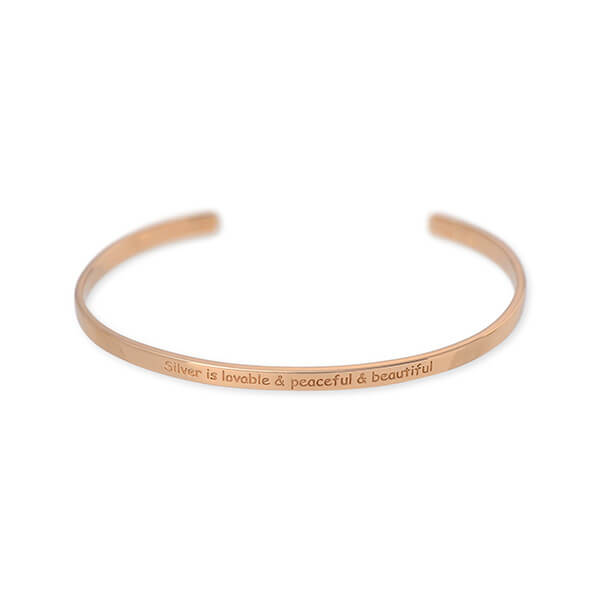 SAINTS シルバーバングル