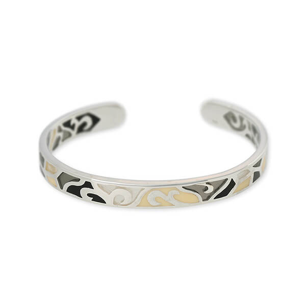 SAINTS シルバーバングル