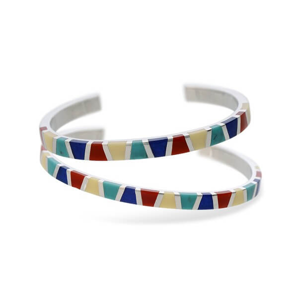 SAINTS シルバーペアバングル