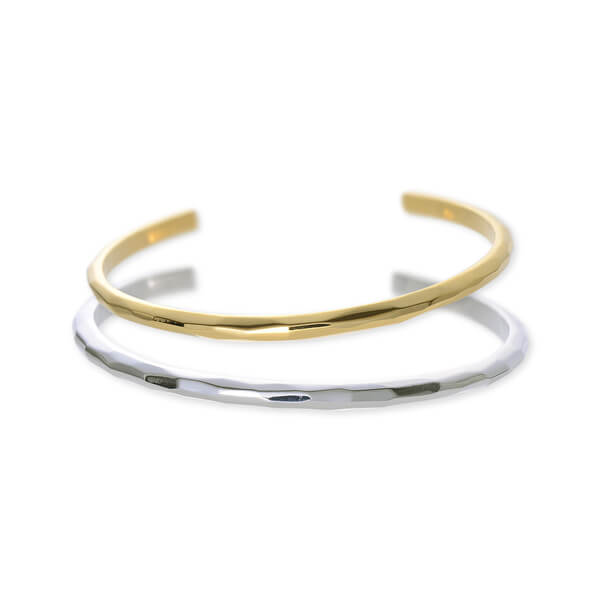 SAINTS シルバーペアバングル