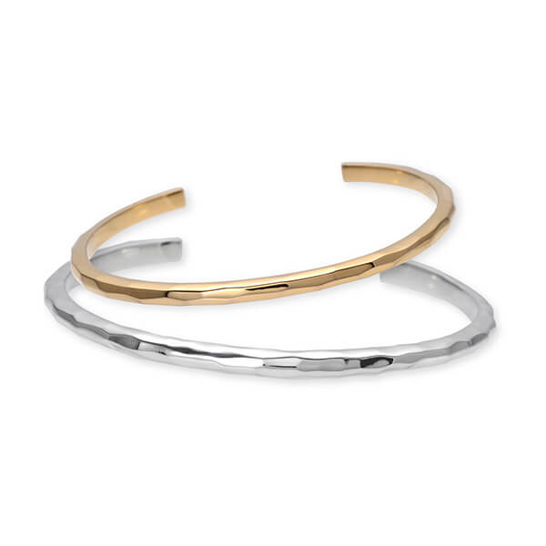 SAINTS シルバーペアバングル