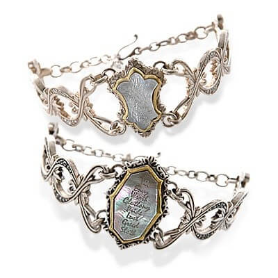 SAINTS シルバーペアブレスレット