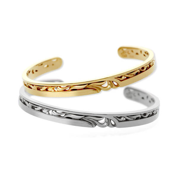 SAINTS シルバーペアバングル