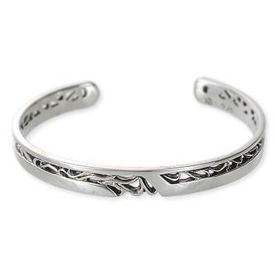 SAINTS シルバーバングル