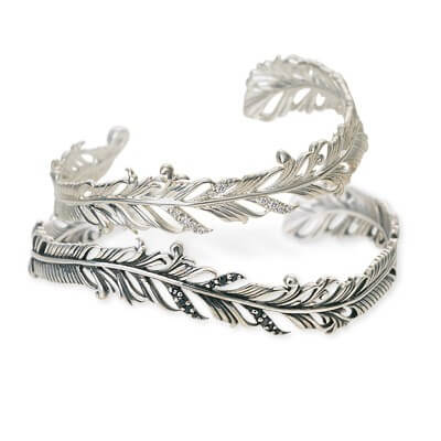 SAINTS シルバーペアバングル