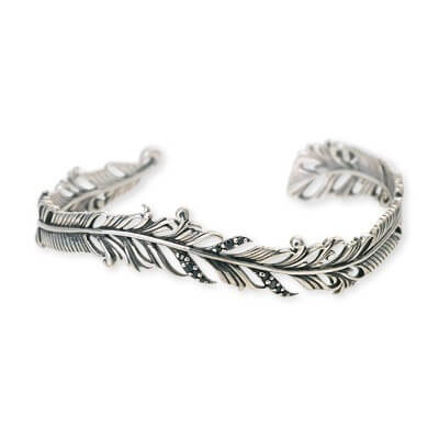 SAINTS シルバーバングル