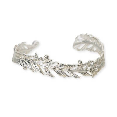 SAINTS シルバーバングル