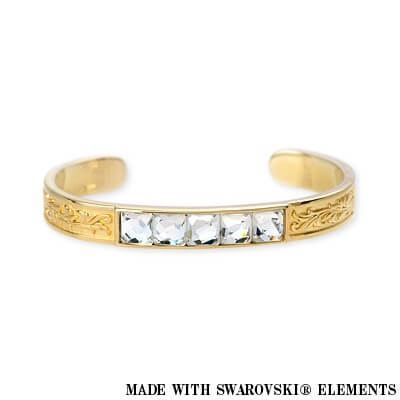 SAINTS シルバーバングル