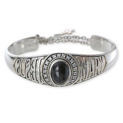 SAINTS シルバーバングル