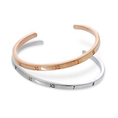 SAINTS シルバーペアバングル