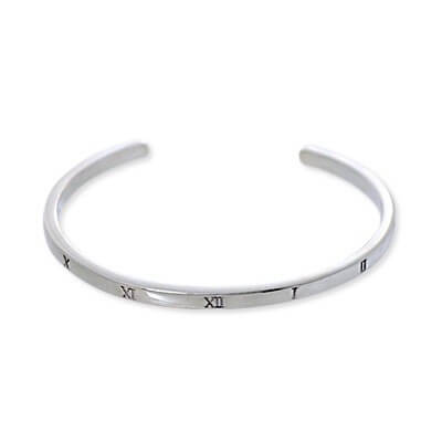 SAINTS シルバーバングル