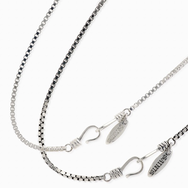 SAINTS シルバーペアネックレス