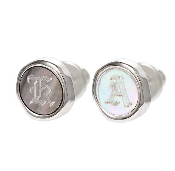 SAINTS シルバーペアピアス