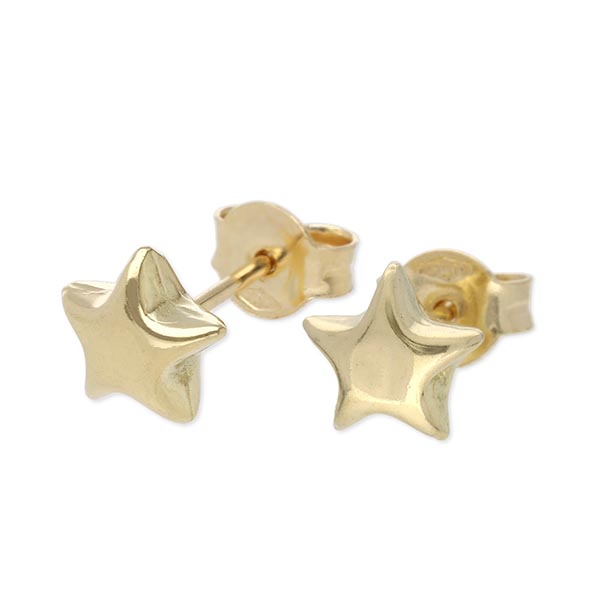 SAINTS イエローゴールドピアス