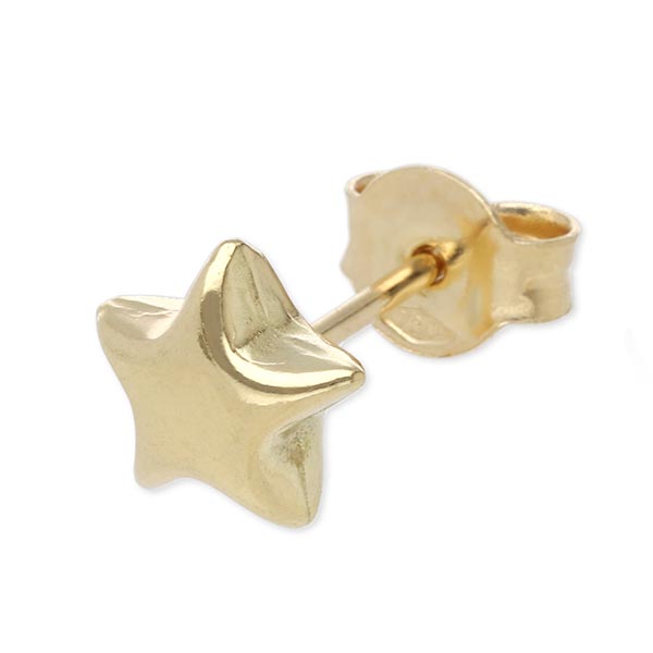 SAINTS イエローゴールドピアス