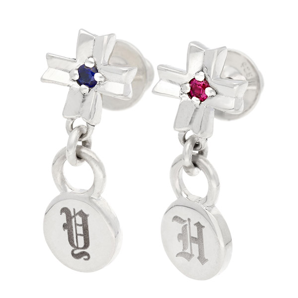 SAINTS シルバーペアピアス