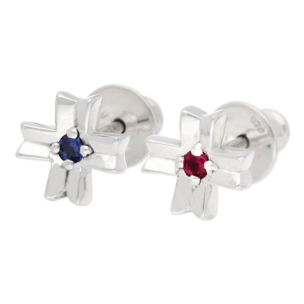 SAINTS シルバーペアピアス