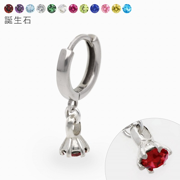 SAINTS シルバー片耳用レディースピアス