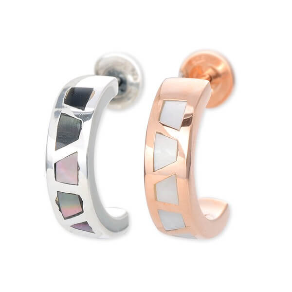 SAINTS シルバーペアピアス