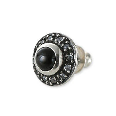 SAINTS シルバースタッドピアス(片耳用)