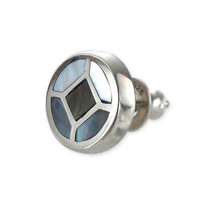 SAINTS シルバースタッドピアス(片耳用)