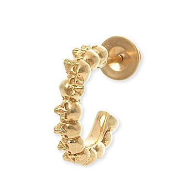 SAINTS シルバーフープピアス(片耳用)