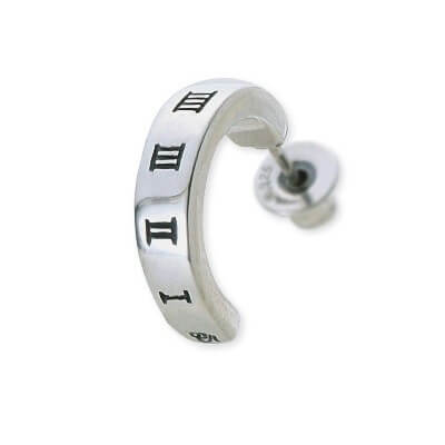 SAINTS シルバーフープピアス(片耳用)