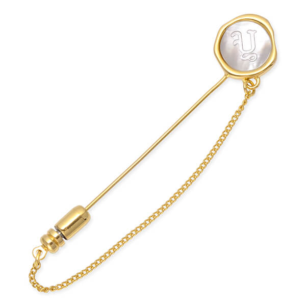 SAINTS ブラスブローチ