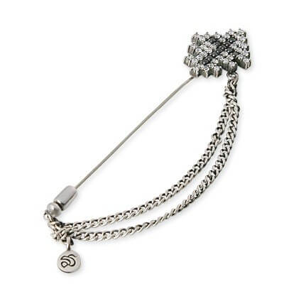 SAINTS シルバーピンブローチ