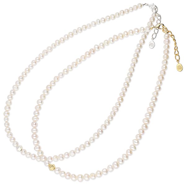 SAINTS 淡水パールペアネックレス