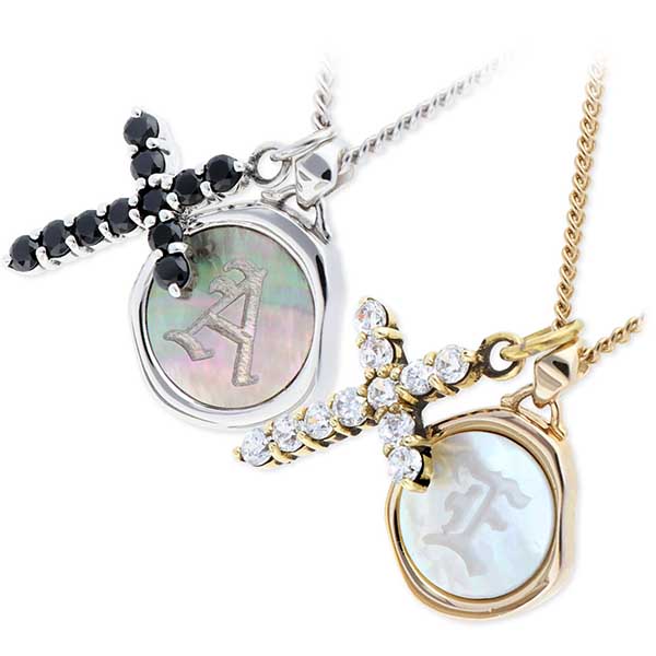 SAINTS シルバーペアネックレス