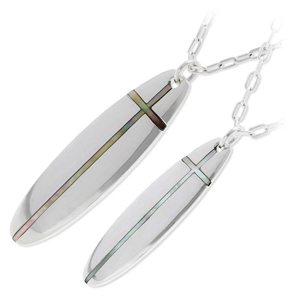 SAINTS シルバーペアネックレス