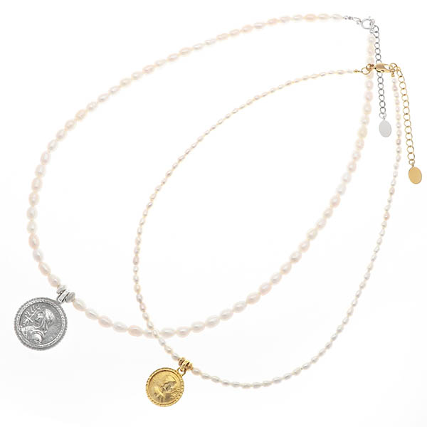 SAINTS 淡水パールペアネックレス
