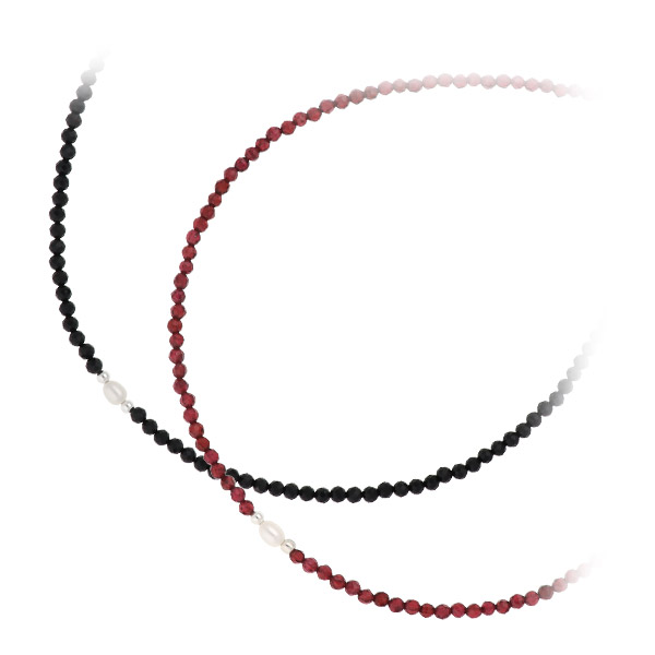 SAINTS ビーズペアネックレス