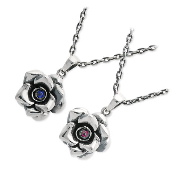 SAINTS シルバーペアネックレス