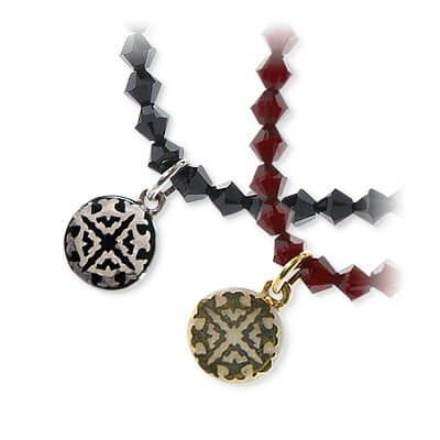 SAINTS シルバーペアネックレス