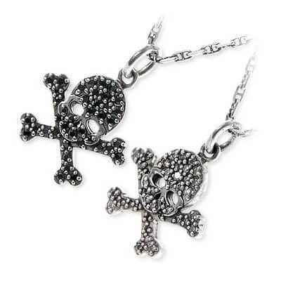 SAINTS シルバーペアネックレス